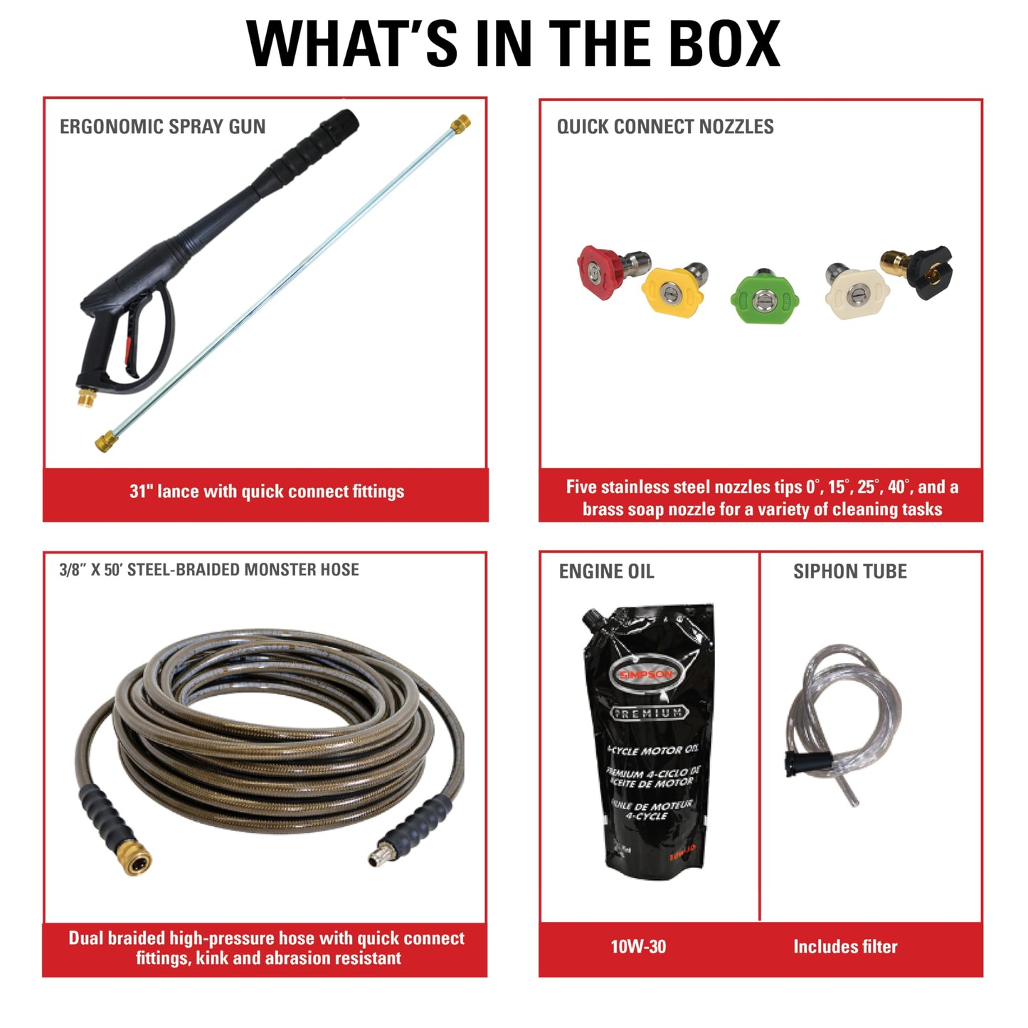 Simpson Cleaning 4200 PSI Gas Pressure Washer, 4.0 GPM Power Washer for Commercial Use, Honda GX390 Engine, 50-Foot Steel-Braided Hose, Aluminum Series, 49-State (ALH4240)