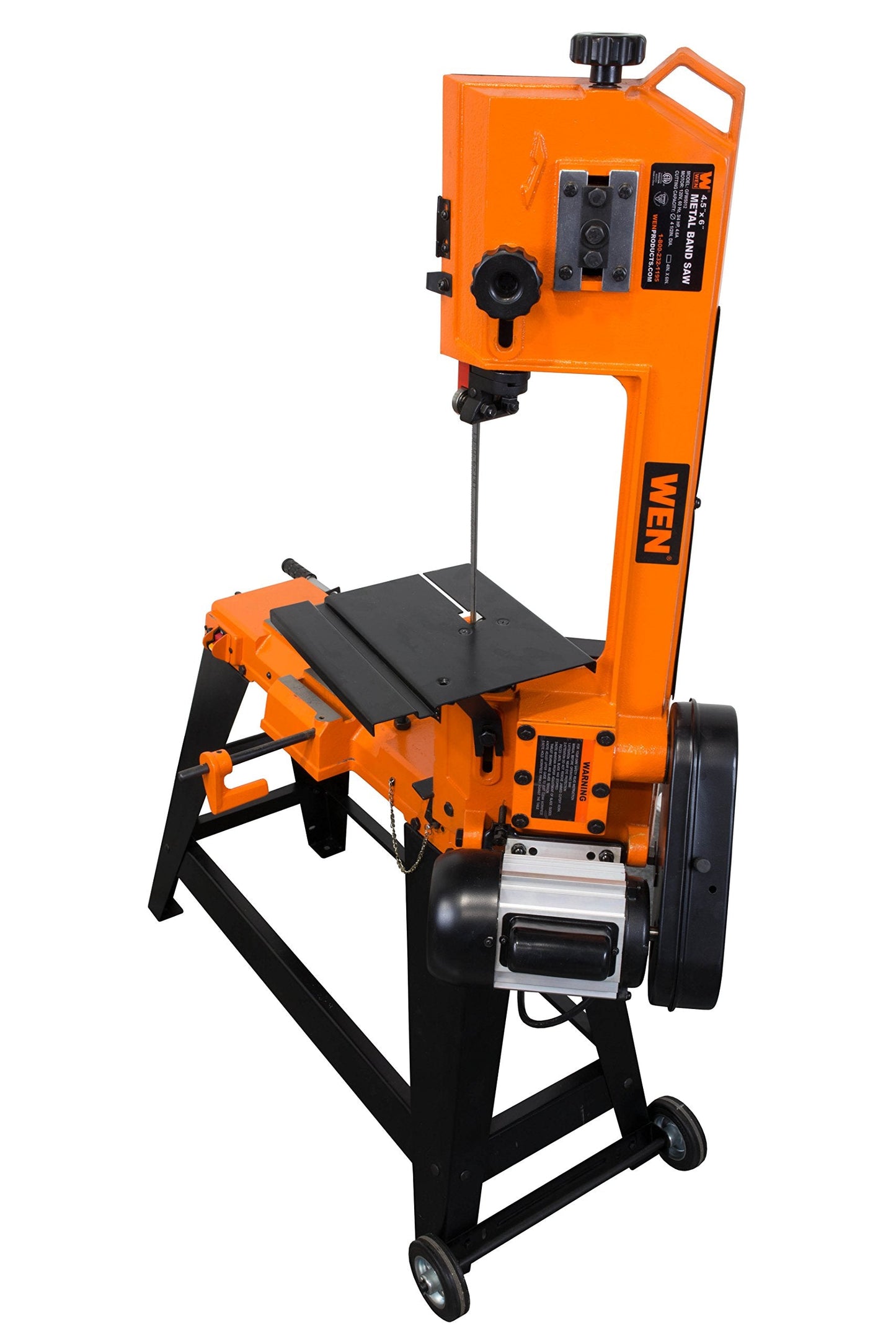 WEN Metal Band Saw with Stand (BA4664), Black