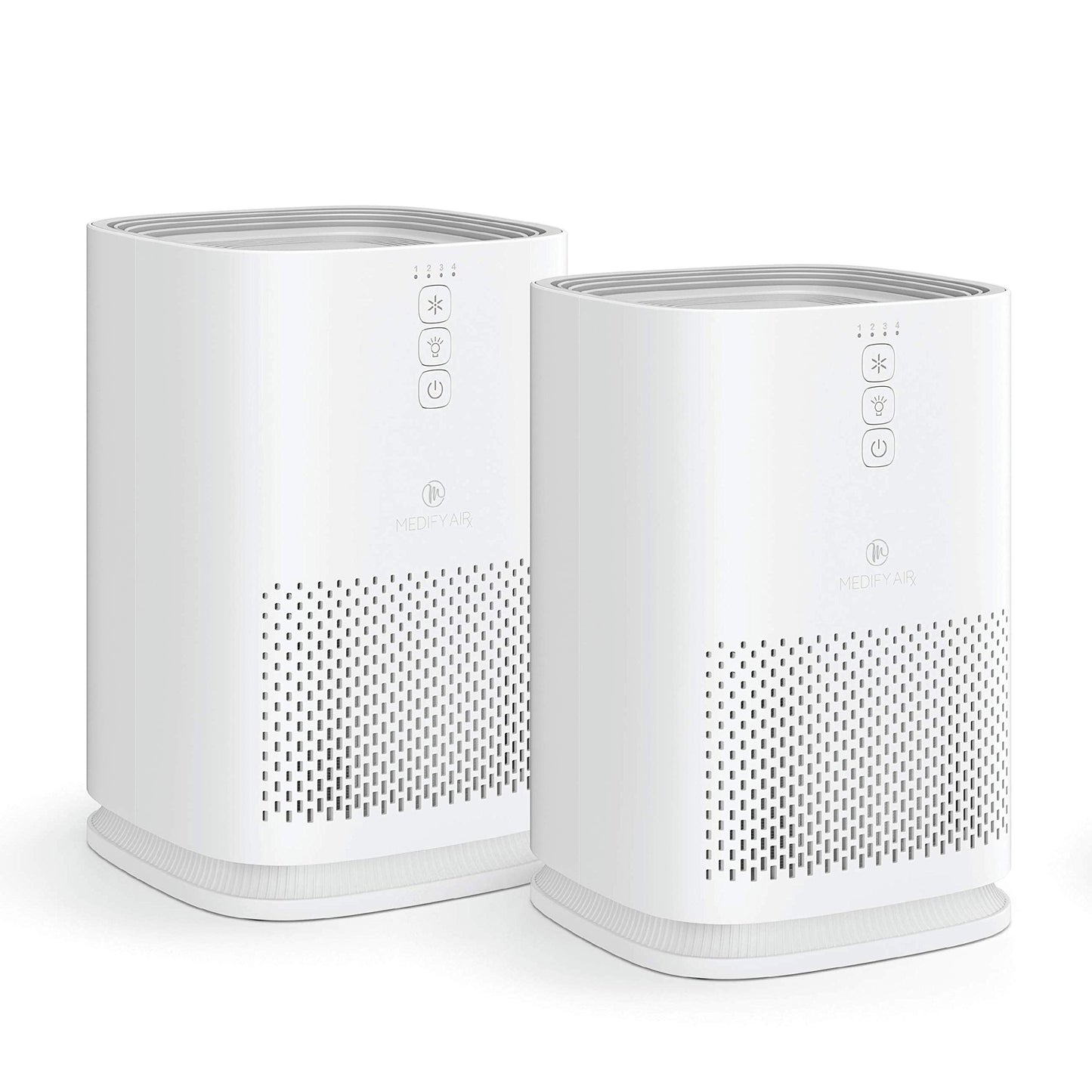 Medify MA-14 Air Purifier with True HEPA H13 Filter 428 ft² per Hour for Smoke, Odors, Pollen | Removal to 0.1 Microns White, 2-Pack