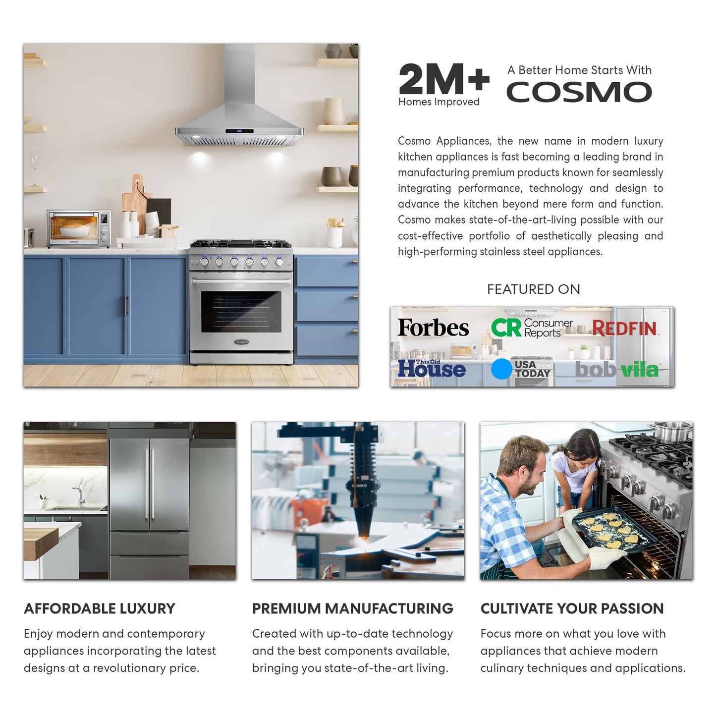 COSMO COS-DIS6502 24 in. Dishwasher in Fingerprint Resistant Stainless Steel with Stainless Steel Tub