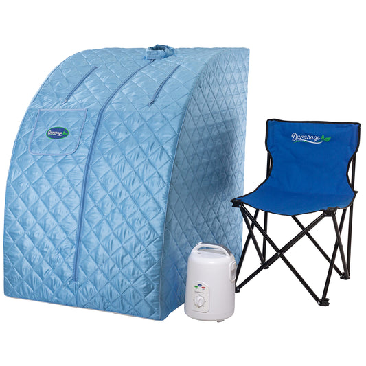 Durasage Portable Personal Steam Sauna for Home – Foldable Full Body Spa Tent with 800W Steam Generator, 60-Min Timer, Chair Included for Relaxation & Wellness