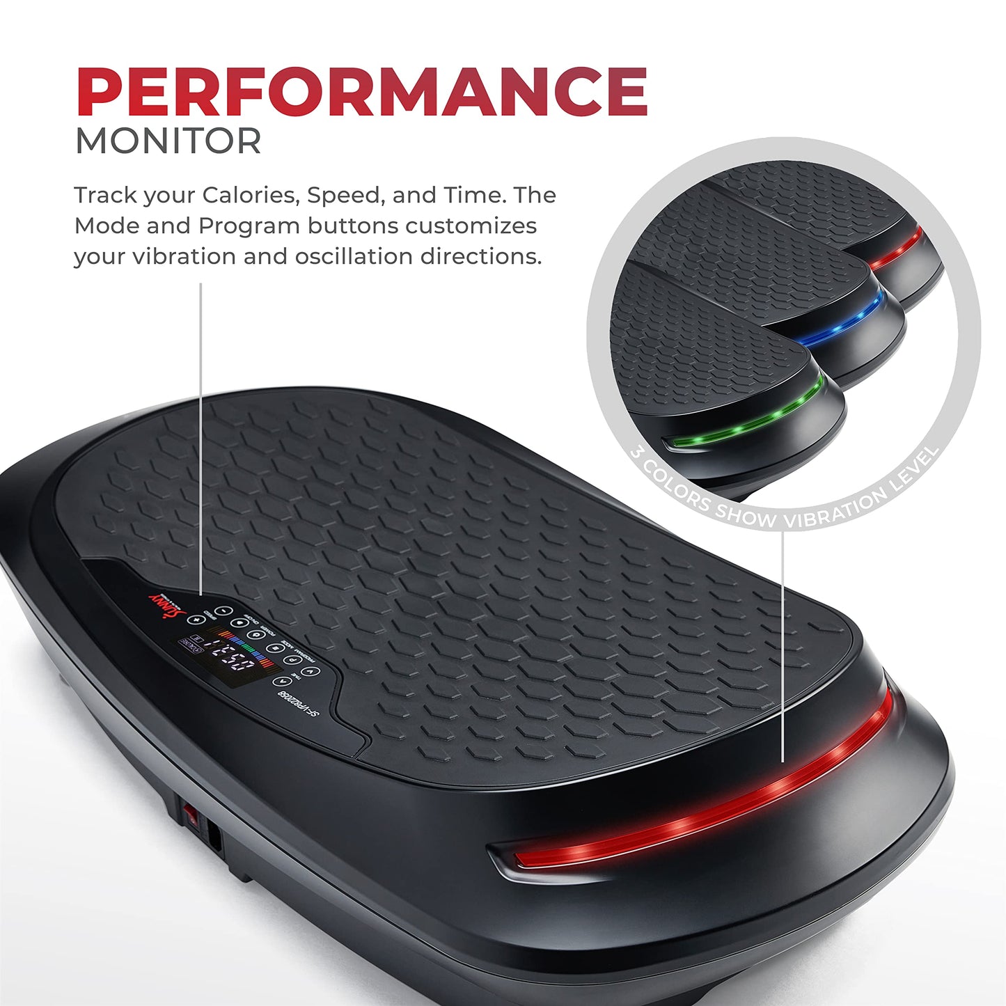 Sunny Health & Fitness 4D Vibration Plate Exercise Machine with Remote, Fitboard Vibration Plate Premium Total Body Shaker Platform for Toning, Sculpting & Recovery – SF-VP822058