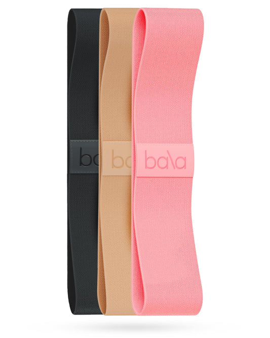 Bala Bands Resistance Bands for Women & Men - Fabric Exercise Bands for Working Out - Wrist, Ankle, Legs & Booty Bands - Workout Resistance Bands for Yoga, Pilates, Strength Training