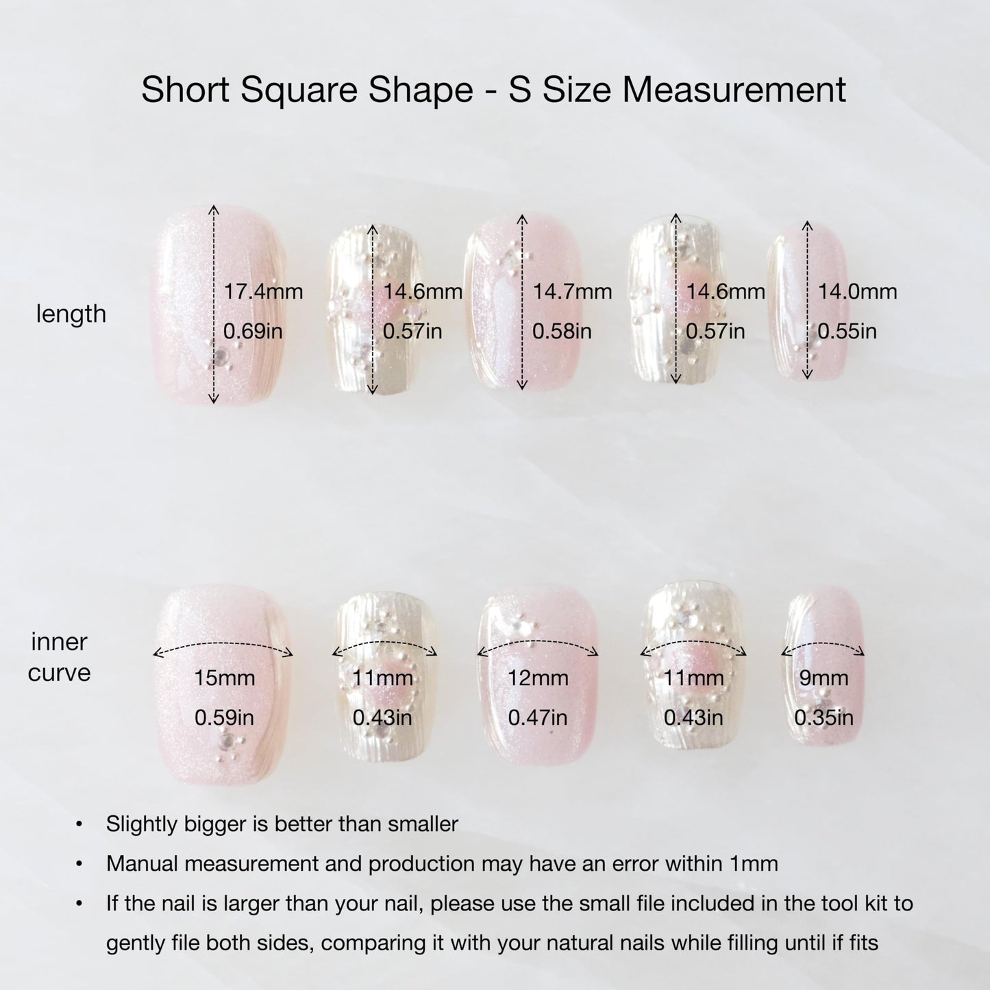 [GLORS] Purely Handmade Press On Nails | Pink Purple Cat-eye with Buccilati Style Fake False Nail Art | Salon Quality Wearable Nails in Short Square 10 pieces (Small, SS)