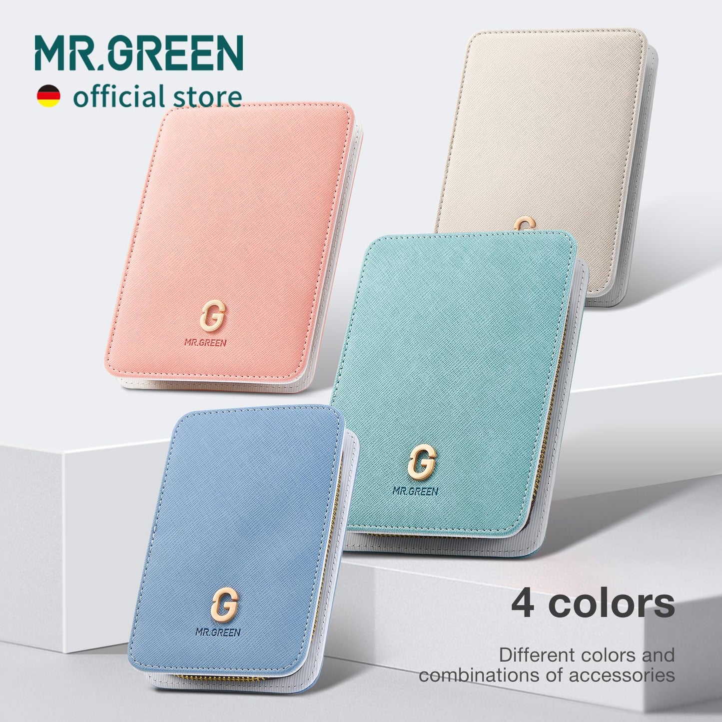 MR.GREEN Fashion Imprint Manicure Sets Professional Nail Clipper Set Personal Care Tool Kits Nial Cutter Gift With Leather Case (Beige(8Pcs Set))