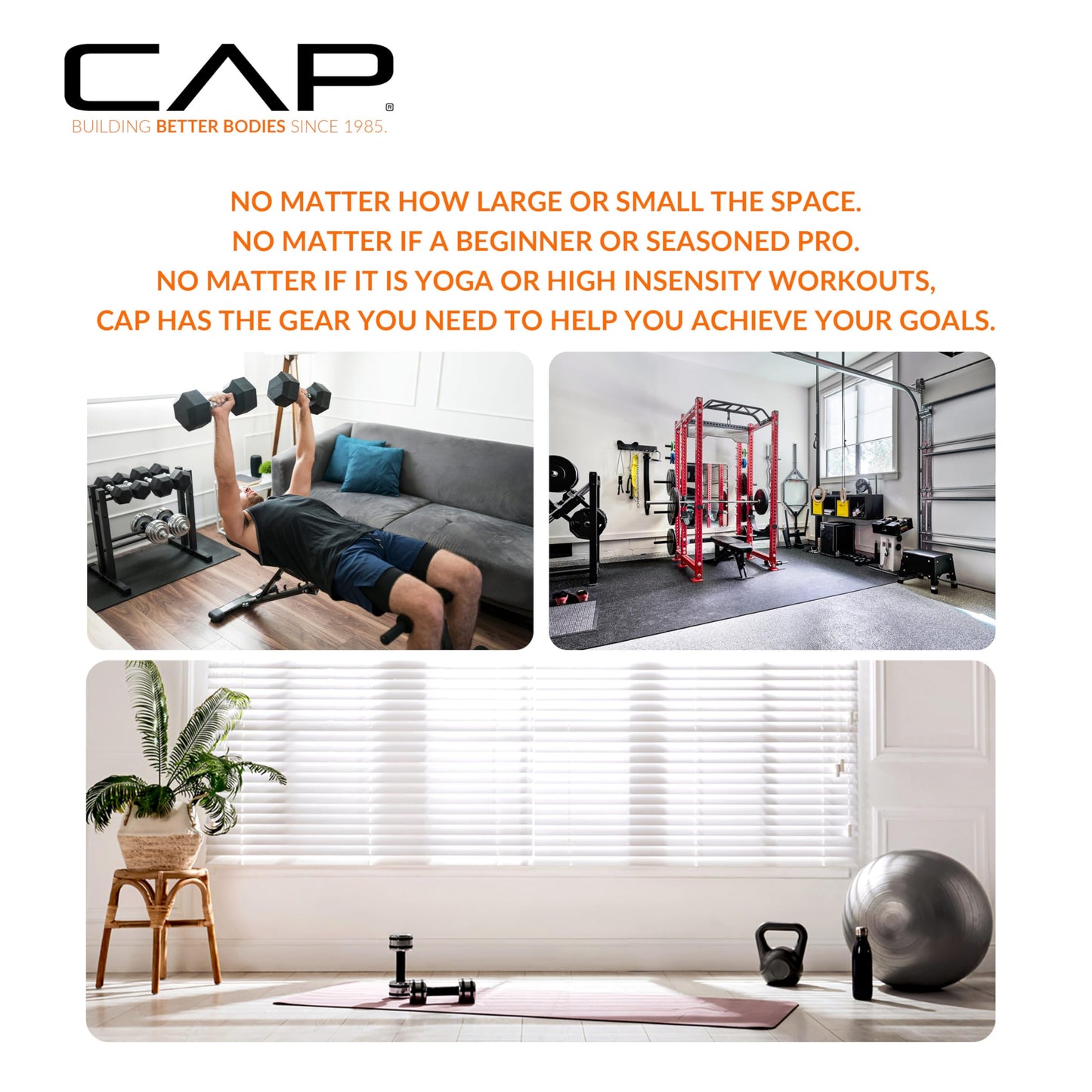 CAP Barbell Competition Olympic Bumper Plate Set, White, 10 lb Pair