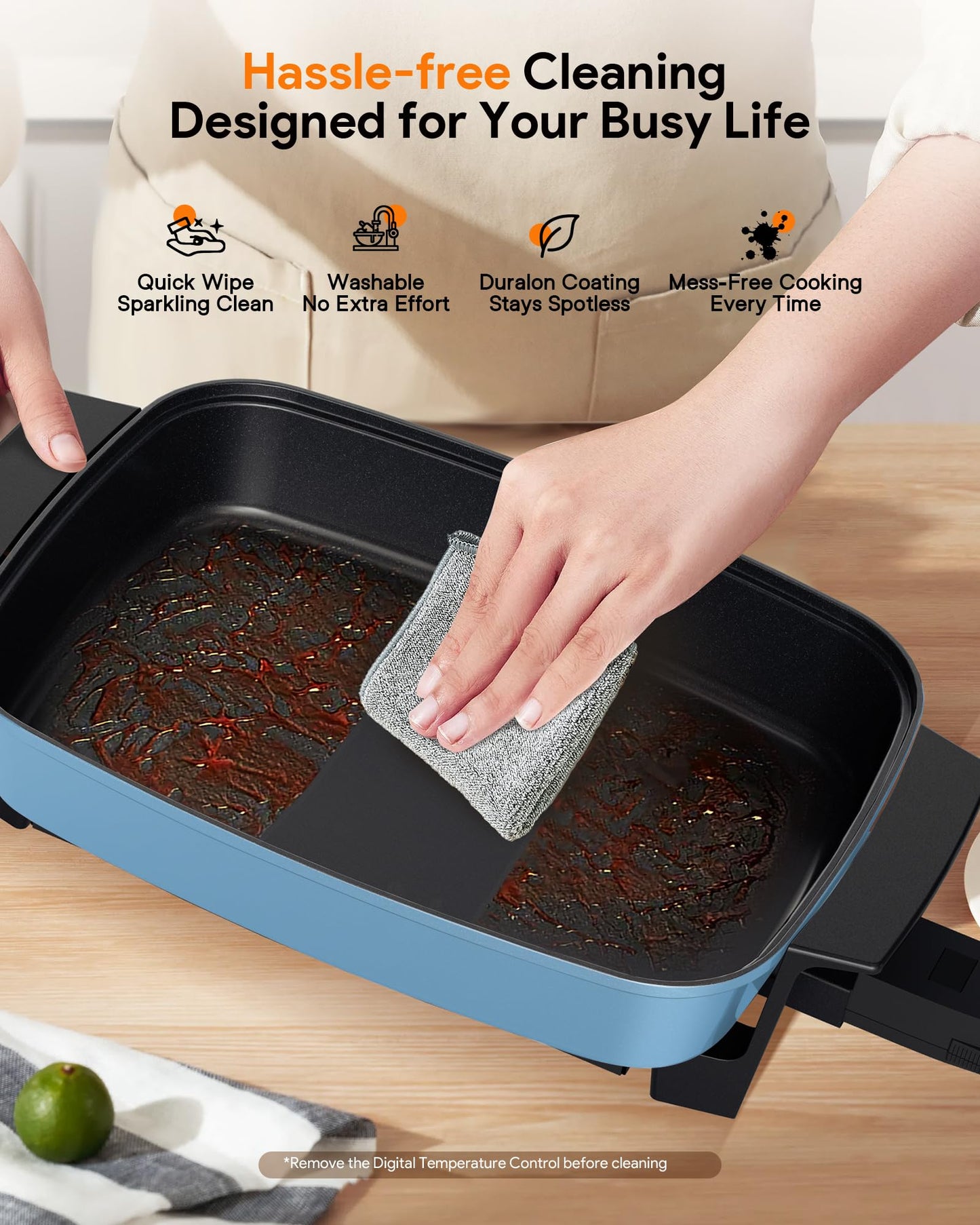 Nuwave Medley XL Digital Electric Skillet, Family Size Griddle w/Glass Lid, 2025 New & Improved Precision Heating, 100°-425°F, PFAS Free G11 Nonstick Ceramic Coating, Portable Hot Plate, 7qt Capacity