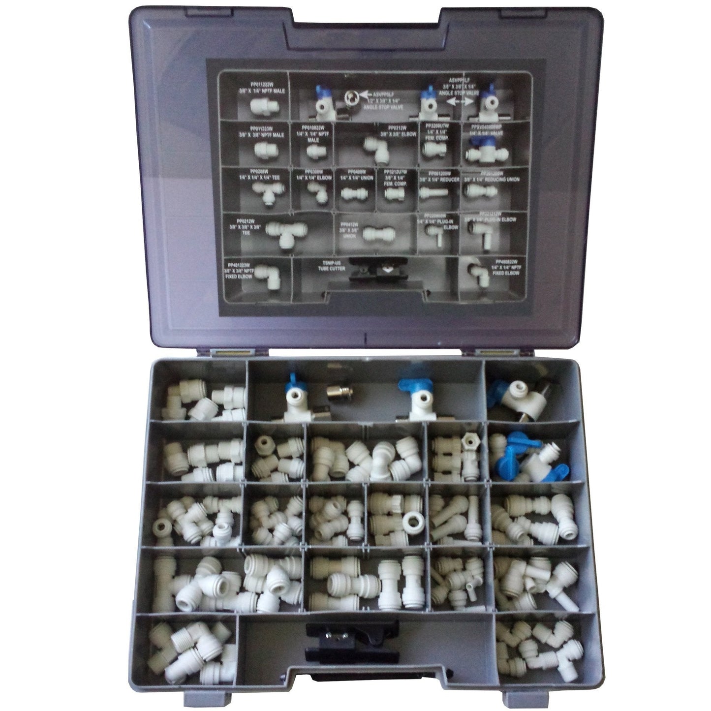 John Guest Polypropylene Service and Repair Kit, Push to Connect Plastic Plumbing Fittings, White, KIT-ISRK