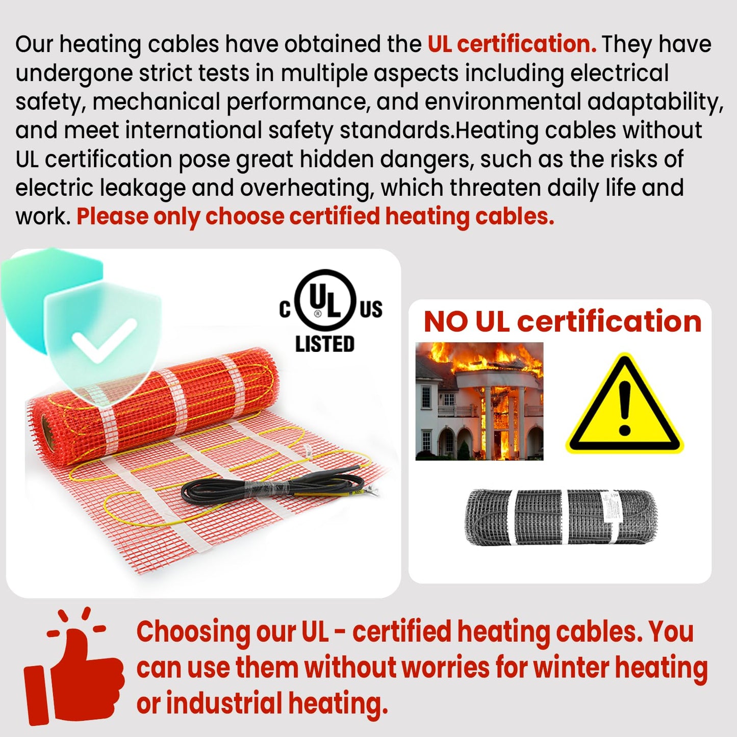 100 sqft HEATIT Warmmat Electric Radiant Self-adhesive Floor Heat Heating System & ET-72 Thermostat & Alarm Monitor