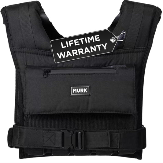 MVRK Weighted Vest Men 45lbs - Weighted Workout Vest With Removable Iron Weights, Heavy Duty Weighted Exercise Vest For Functional Training & Calisthenics - Weight Vest for Men and Women (45lbs)
