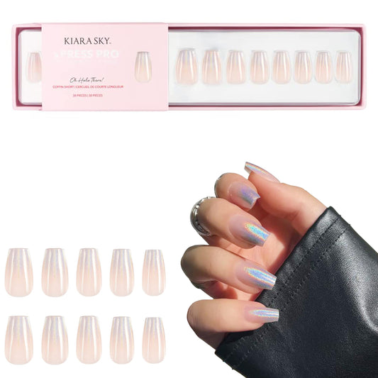 KIARA SKY PROFESSIONAL NAILS XPRESS PRO 100% ACRYLIC PRESS ON NAILS (Oh Holo There)