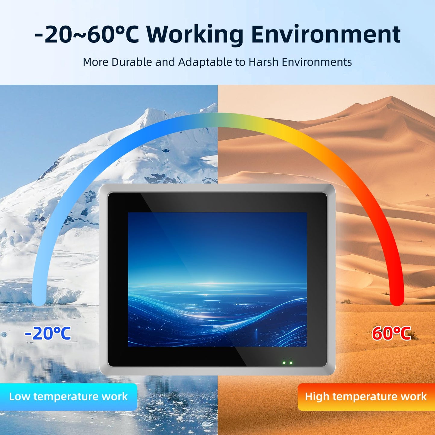 NORQIN 17 inches Industrial Embedded Panel PC,10 Point Capacitive Industrial Touch Screen Panel Computer,IP65 All-in-One Computer,Windows OS,for Kiosk,Factory,Automation (J6412,8GB RAM 128GB SSD)