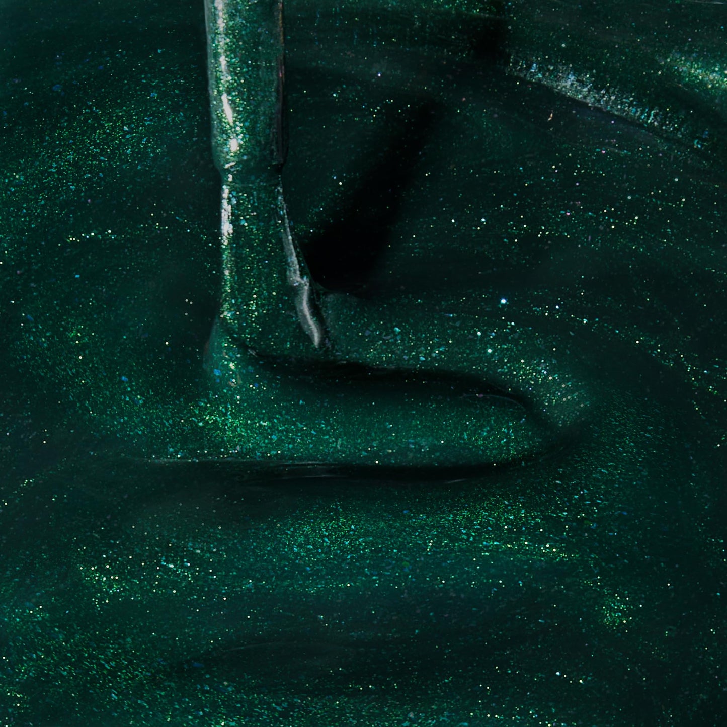 Dazzle Dry Mini Kit 4 Step System - Evergreen - A pine green with blue glitter flecks. Full-coverage glitter. (5 Piece Kit / 5 Manicures)