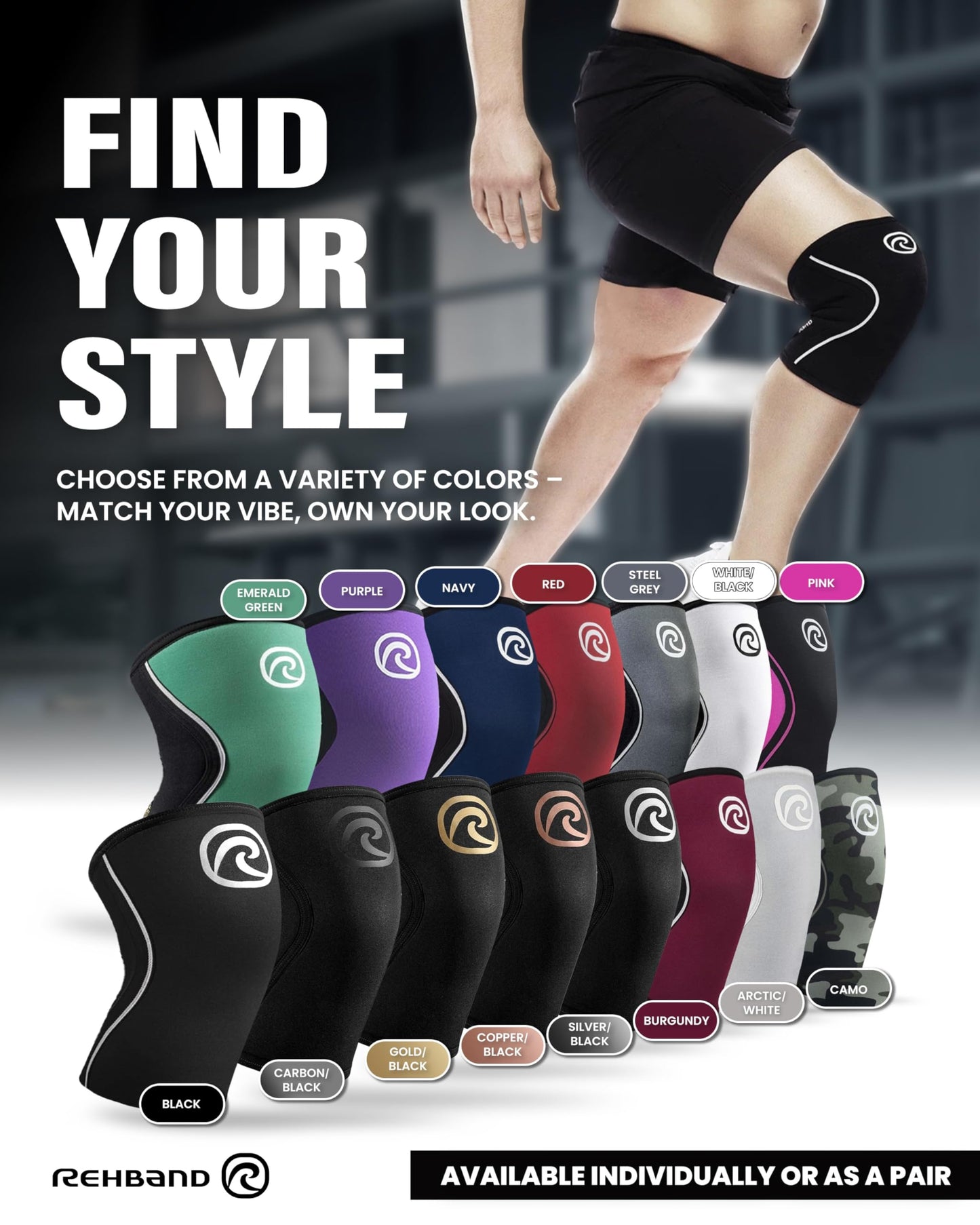 Rehband 5mm Knee Sleeves for Functional Training, Cross-Training & Powerlifting, Weightlifting Knee Support made of Neoprene, Unisex, Colour:Burgundy - 1 Pair, Size:X-Large