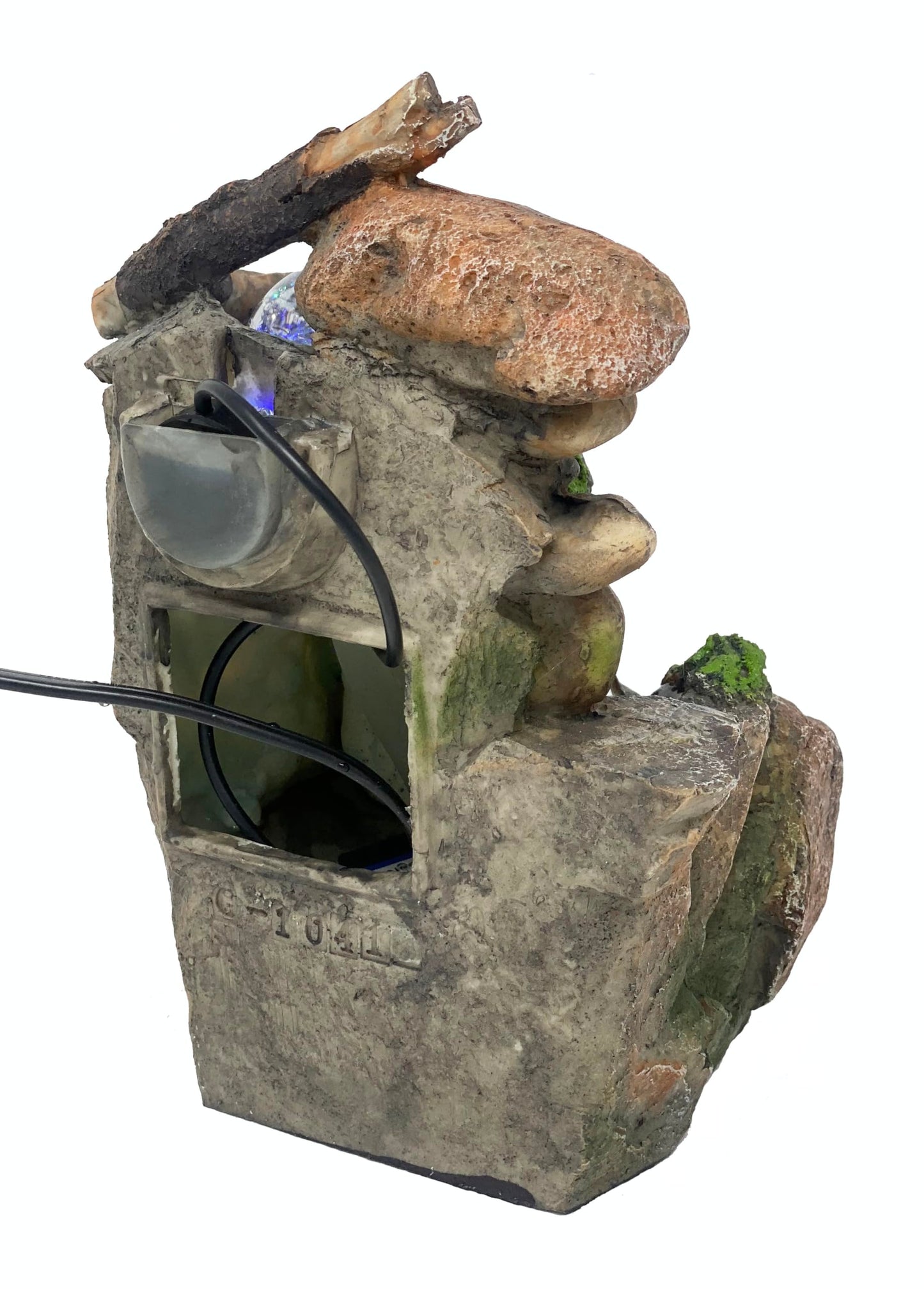 Nature’s Garden Rockery Fountain – Indoor Zen Waterfall Tabletop Decoration