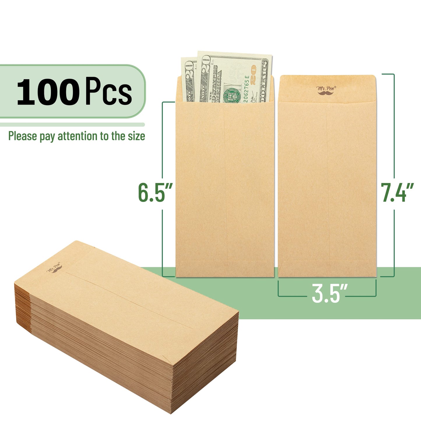 Mr. Pen- Clasp Envelopes and Money Envelopes for Cash