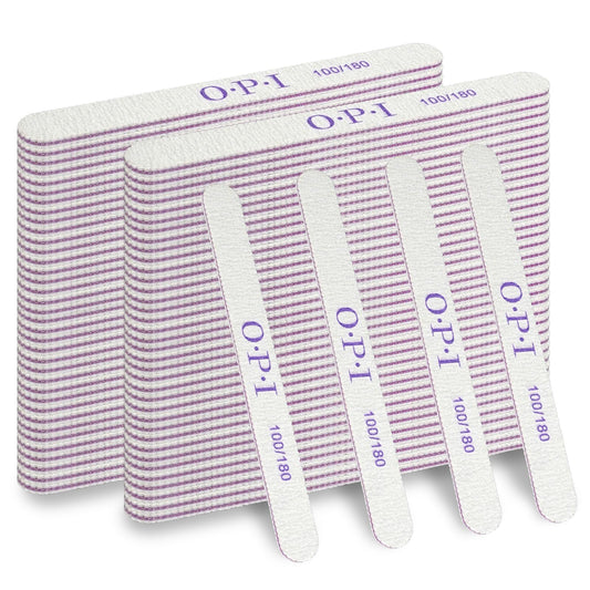 Patscorai 150 Pcs 100/180 Grit Nail Files Reusable Manicure Tools Washable Nail Buffers Double Sided Emery Boards for Home Salon Natural Acrylic Toenails