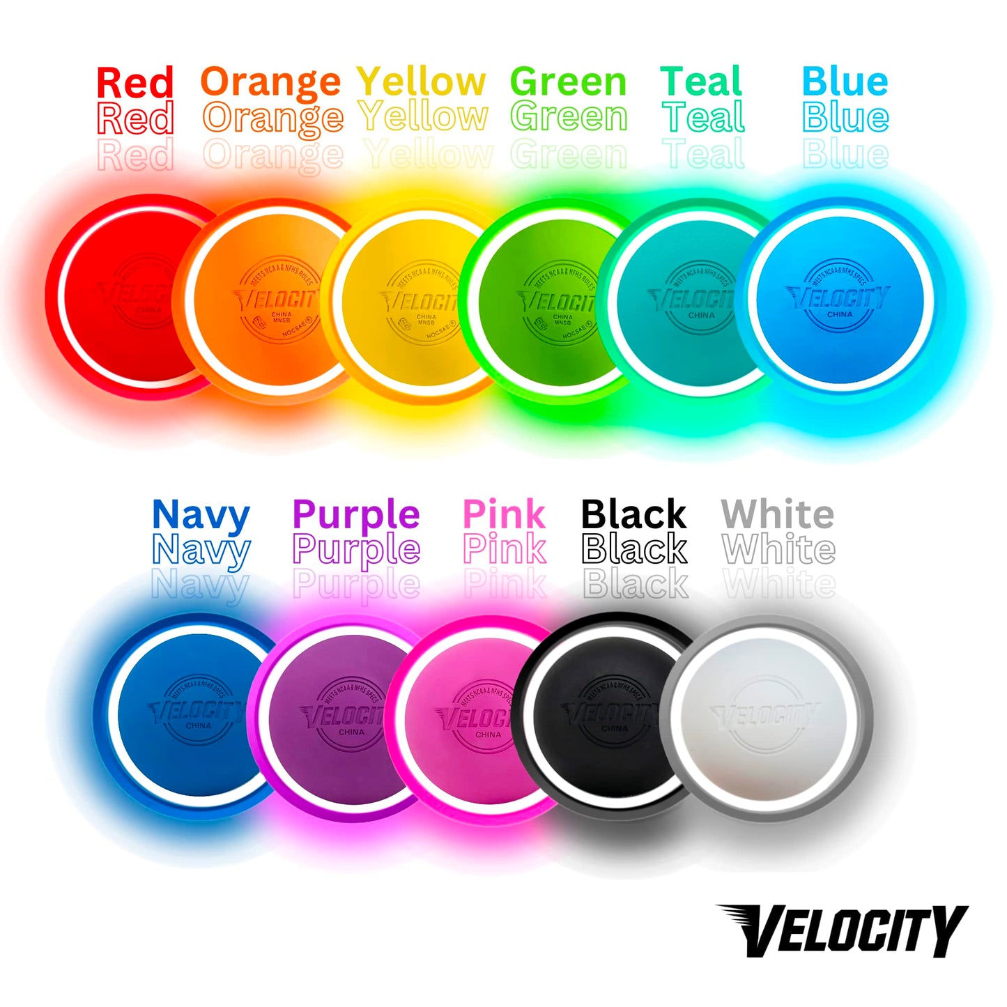 Velocity Practice Lacrosse Balls - 1, 2, 3, 6, 12, 18, 24, 36, 60 and 120 Packs - Official Size and Weight - Yellow