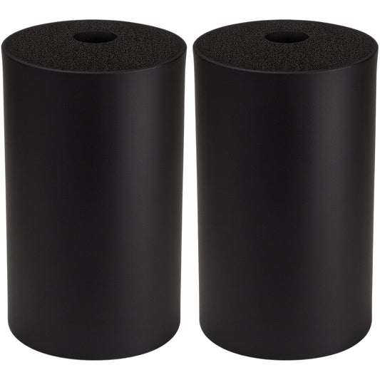 2Pcs Leg Extension Pad Replacement 7 Inch Foot Foam Roller for Weight Bench, PEC Deck, PU High Density Sponge Cover for Home Gym Workout Legs Training Accessories Used for Inversion Table Sit Ups Tube