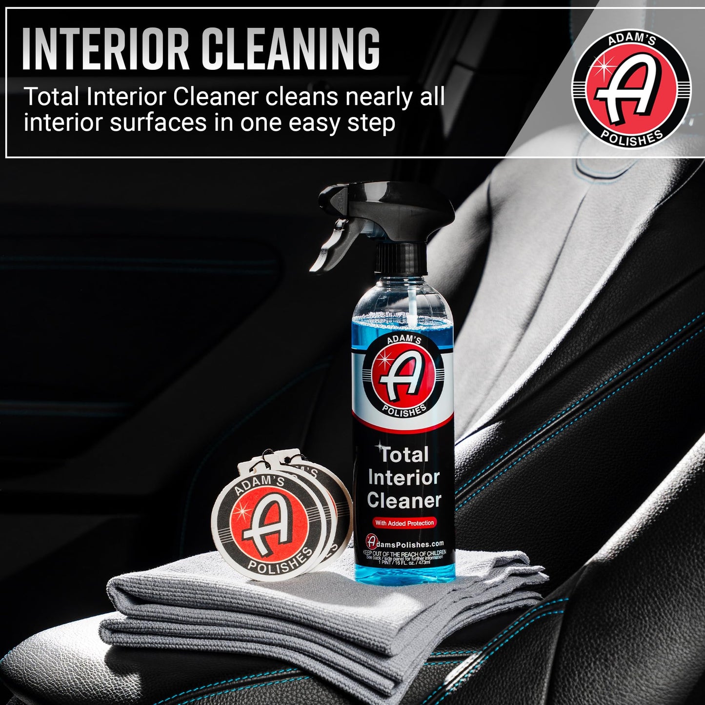 Adam's Essential Car Wash Kit (17-Item) - Auto Detailing Car Care Cleaning Kit with Foam Gun & Bucket Car & Truck Lovers, Dads, Moms and DIYers