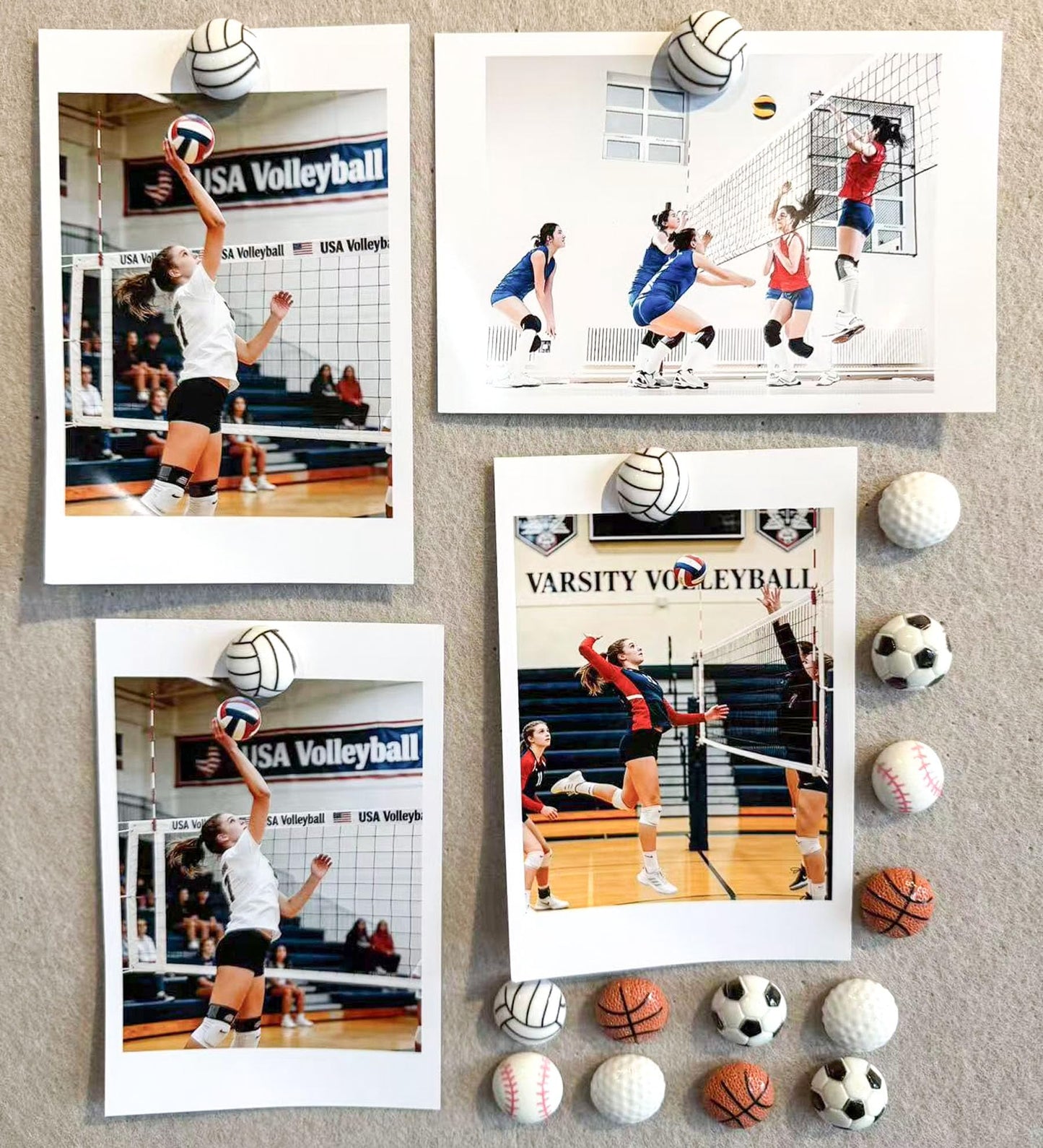Push Pins for Wall,25Pcs Sports Decorative Push Pins, Thumb Tacks for Bulletin Board, Photos Wall & Maps, Desk Decor for School Offices (Soccer)
