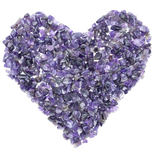 ZAICUS Amethyst Crystal Chips Bulk Gemstone Healing Crystal Natural Irregular Shaped Crushed Stone Reik Healing Tumbled Chips Crystal Chips for Witchcraft & Jewelry Making Home Decoration 1 Lb