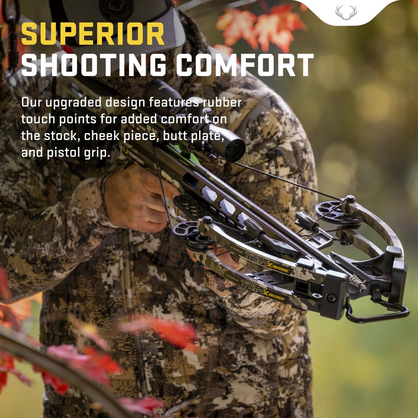 TenPoint Titan X De-Cock, Vektra - 400 FPS - Our #1-Selling Crossbow - Equipped with Pro-View 400 Lighted Scope + ACUdraw De-Cock System