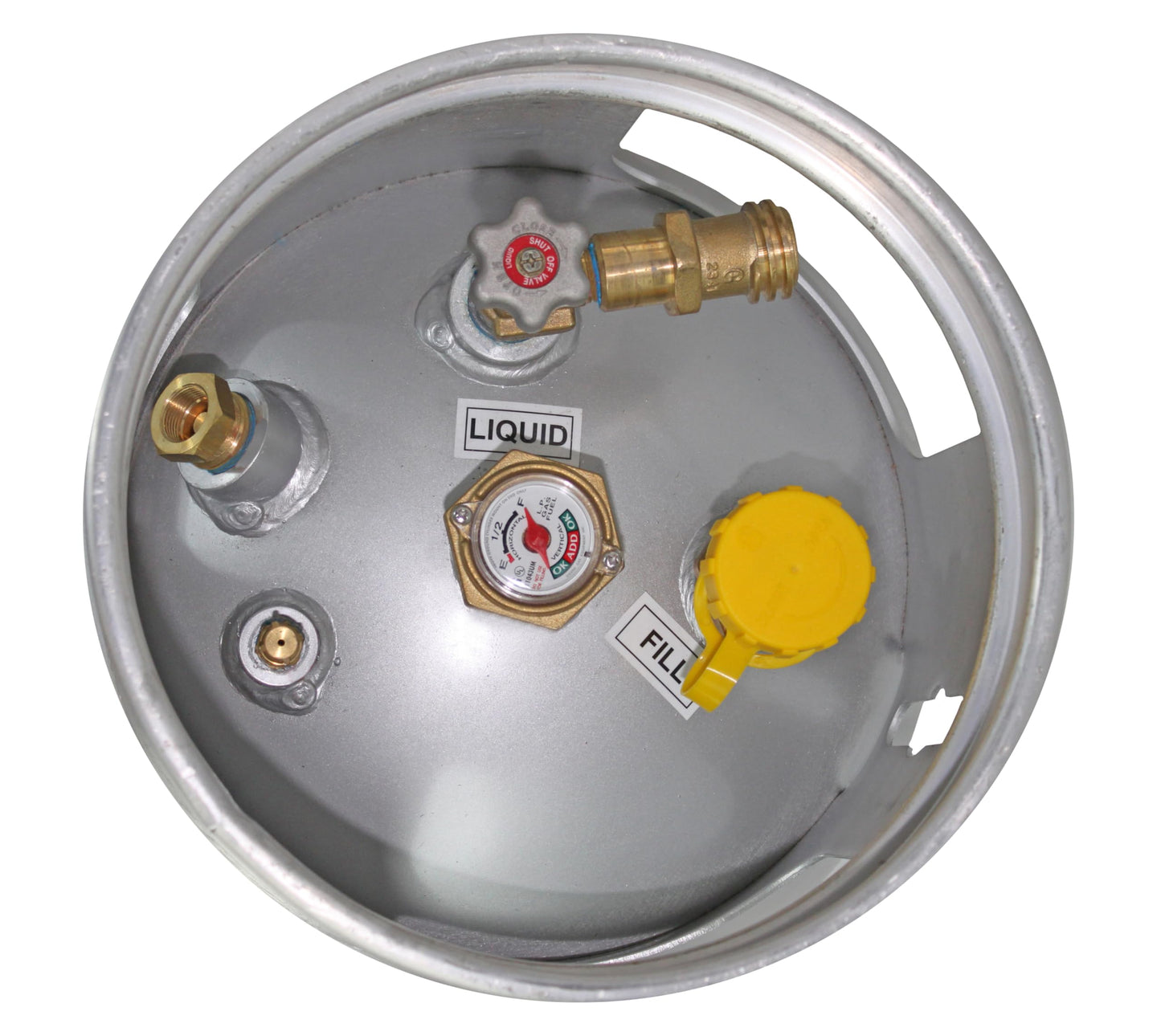Flame King 43.5LB Aluminum Forklift Propane Tank with Gauge, Corrosion-Resistant and Rust-Free, DOT and TC Compliant, Lightweight, Rugged-Designed