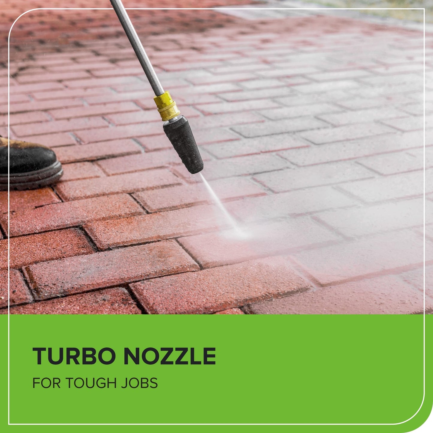 Greenworks 2100 PSI (SGS Certified) 1.2 GPM 13Amp Compact Electric Pressure Washer Telescoping Handle Power Washer for Cars, Driveways, Patios, Patio Furniture & Around Pools