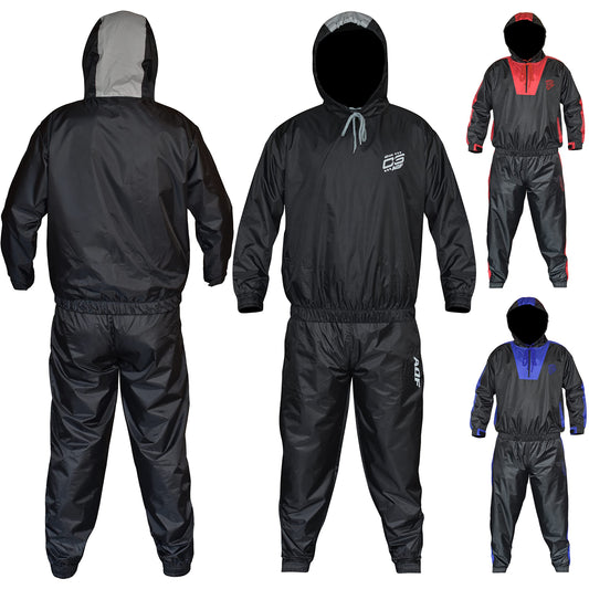 AQF Sauna Suit for Men & Women - Heavy Duty Weight Loss Sweat Suit Fat Burning- Full Body Slimming Exercise Track Suit for Boxing, MMA, Fitness & Gym Workouts