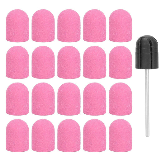 Nail Drill Bits Kit, Nail Art Sanding Nail Drill Bits Polishing Grinding Sanding Bands Set Nail Drill Head Accessory for Manicure Pedicure Nail Polishing Burr Home Salon Use 13 x