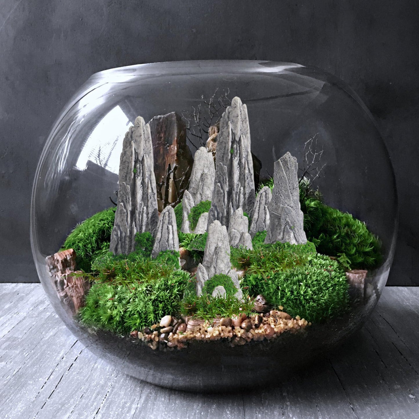 NOLITOY 8pcs Mini Rockery for Bonsai: Zen Garden Accessories Mountain Landscape Figurines for Home Office Displays