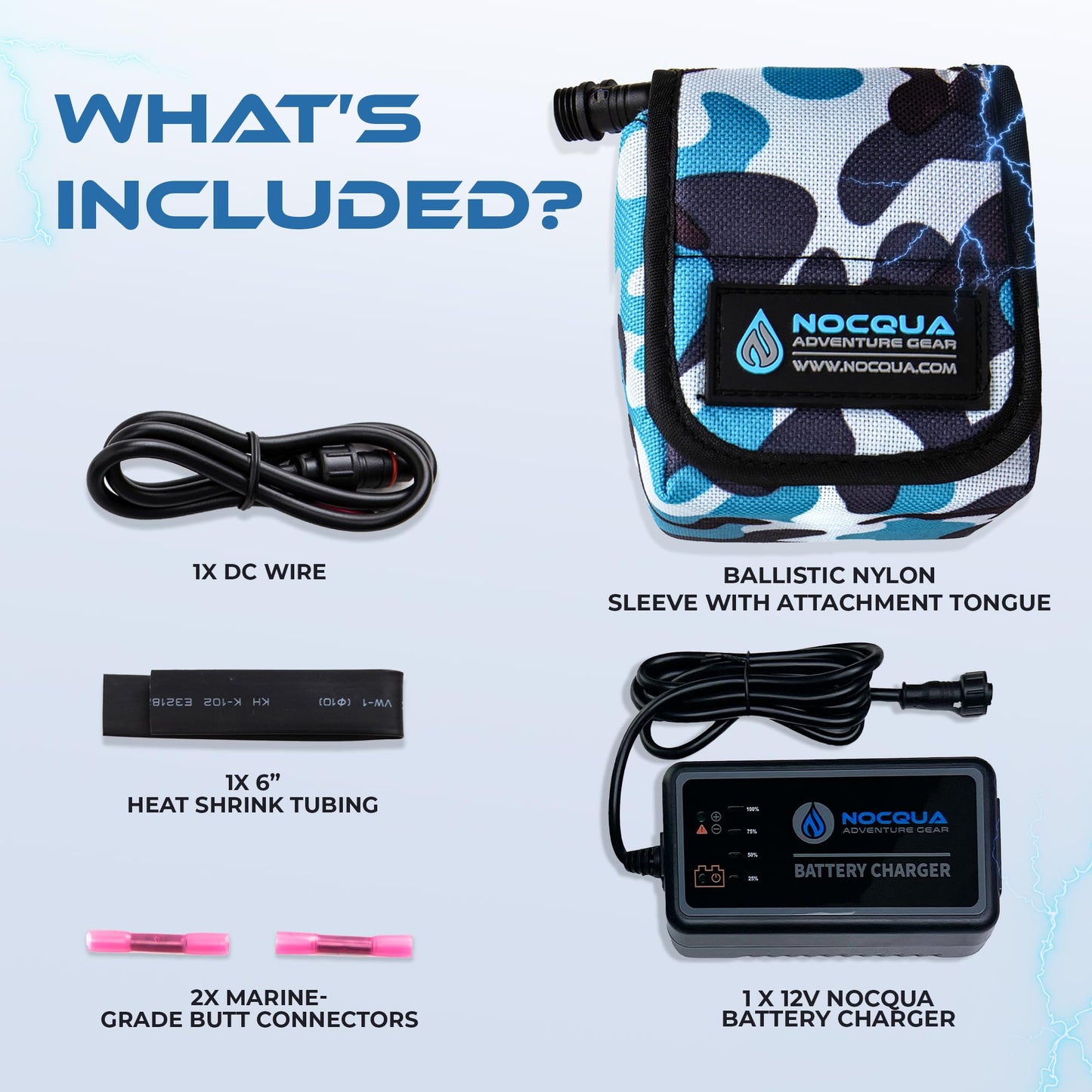 Pro Power 12 Volt Lithium Battery & Charger Kit for GPS, Fish Finders, Depth Finders & Outdoor Electronics, Compact & Portable 20Ah Kayak Battery Power Solution for Marine Adventure, Kayaks & Boating