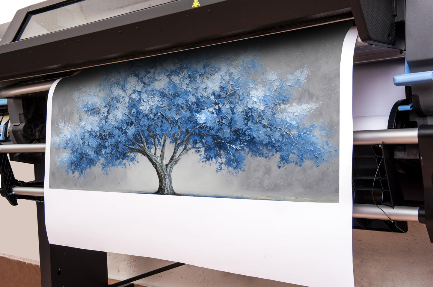 WVMAPTA Tree Of Life Wall Art For Living Room Blue Wall Decor For Office Tree Prints Wall Art For Bedroom Size 20 x 40 Inch