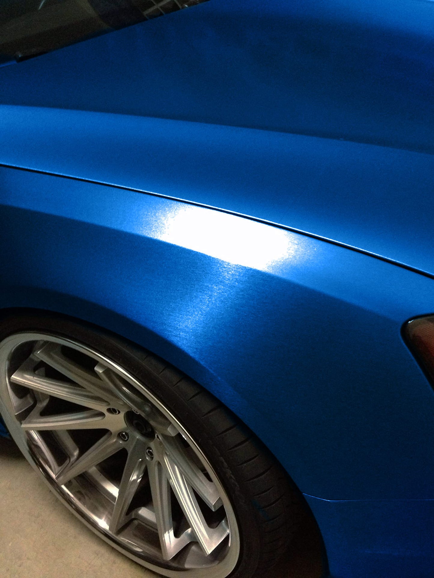 Metallic Blue Brushed Metal Vinyl Wrap Roll with VViViD XPO Air Release Technology (50ft x 5ft (Full Car Wrap Roll))