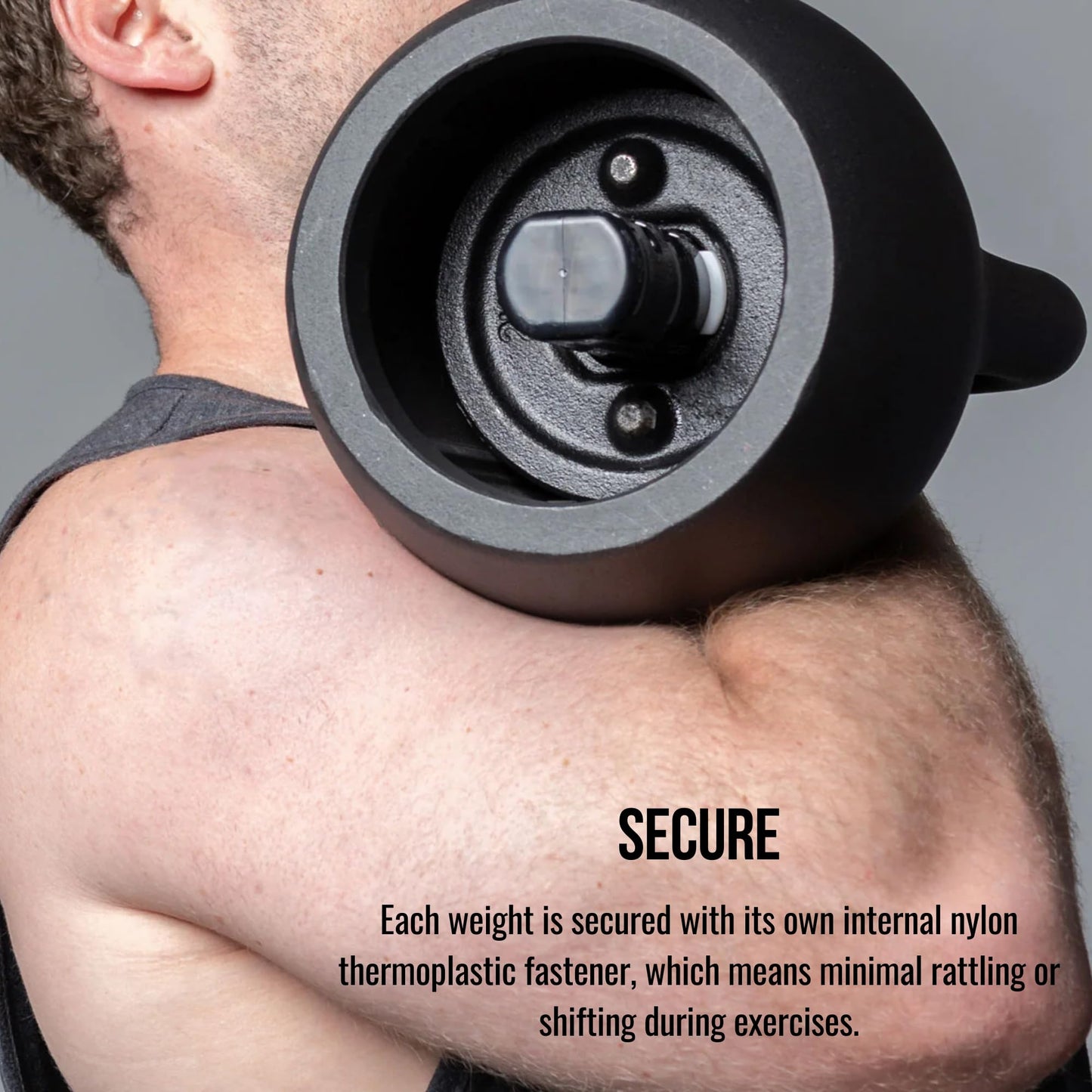 Rep Fitness Adjustable Kettlebell | 40 lb | Weight Set for Home Gym | Strength Training Equipment for Men & Women | Compact Steel Bell with Ergonomic Handle