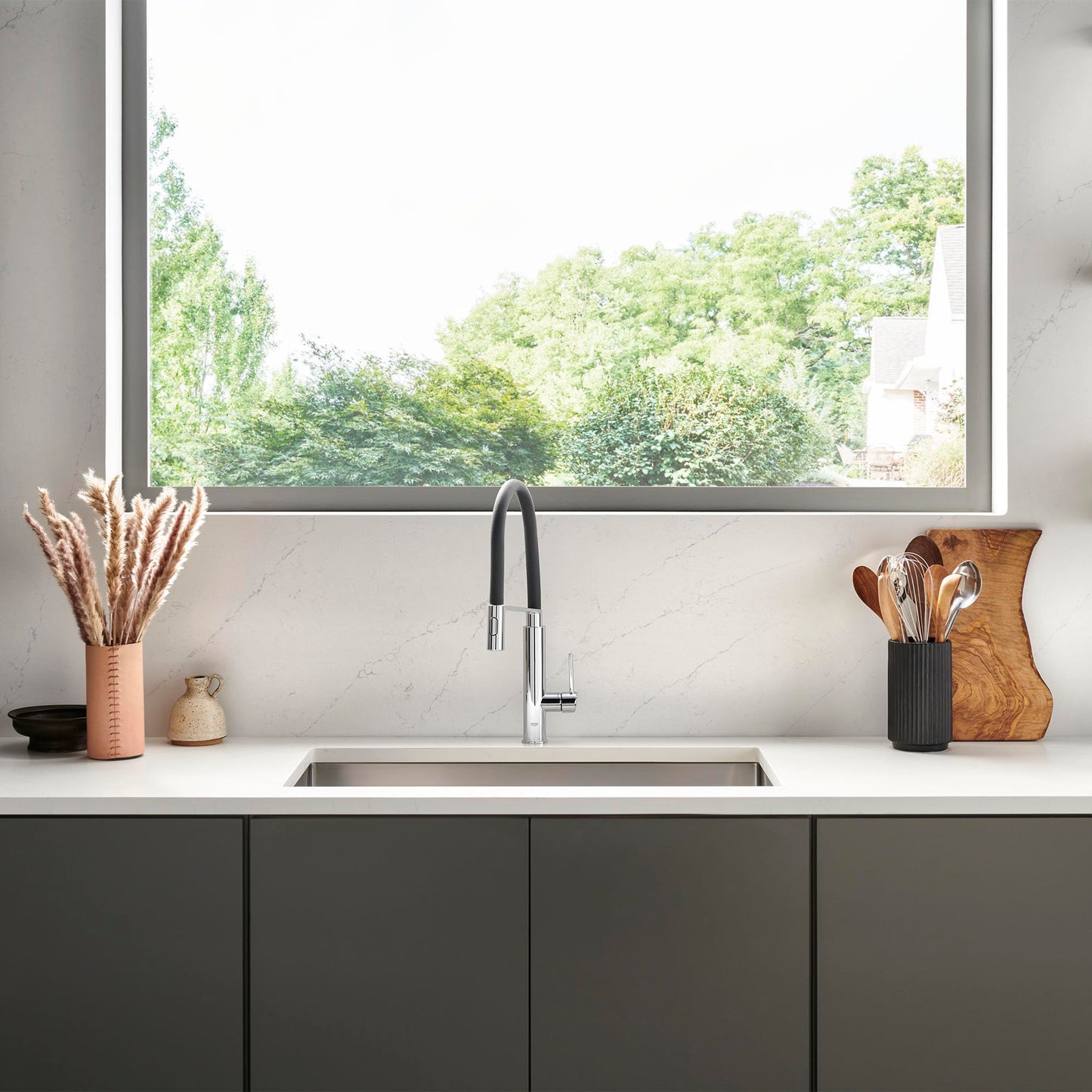 GROHE 31492000 Concetto Semi-Pro Kitchen Faucet with Pull-Out Sprayer Chrome