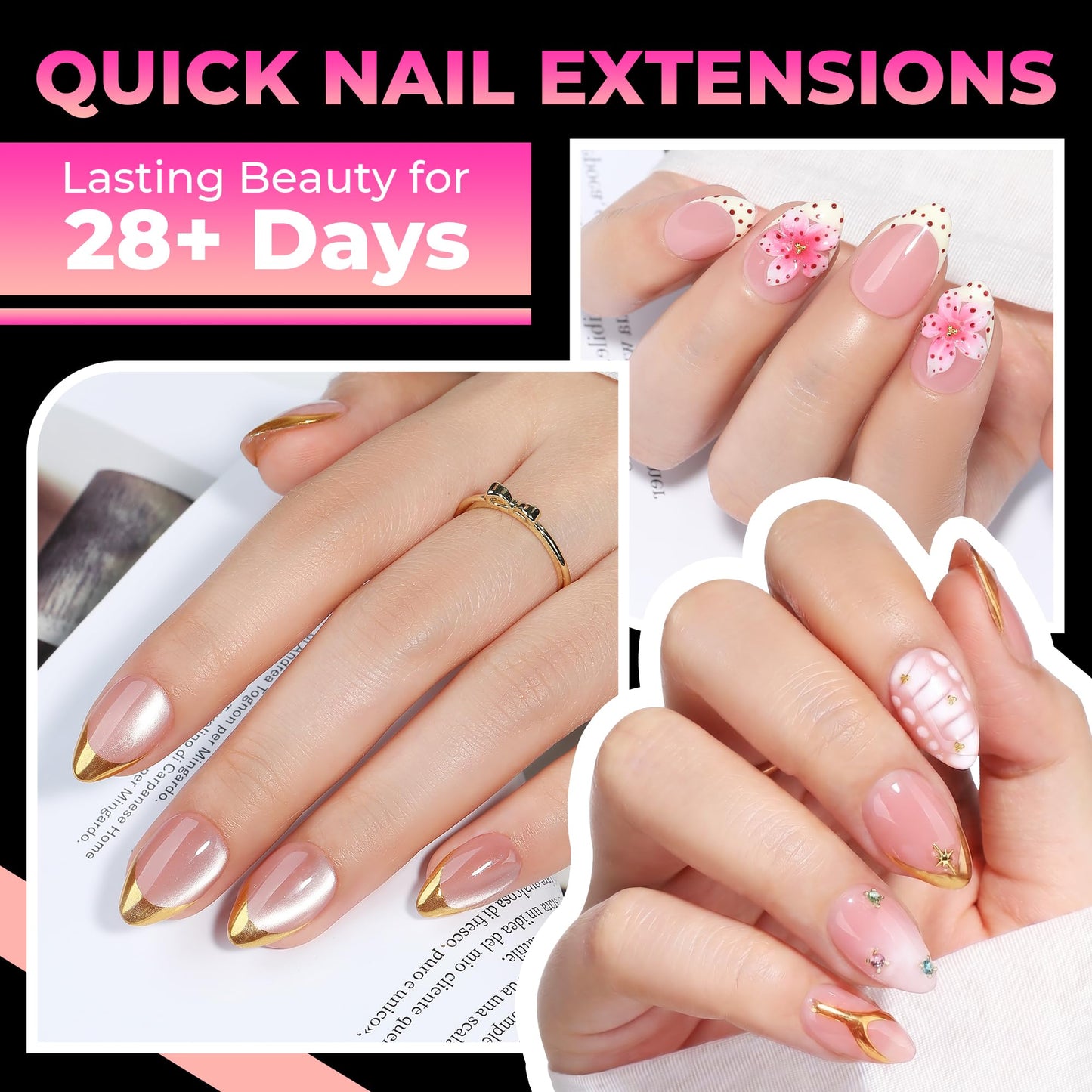 UNA GELLA Short Almond Nail Tips: 360Pcs 15 Sizes Pre-Shaped Acrylic Gel Nail Tips Half Matte Full Cover Fake Nails for Clear Press on Nails Extension DIY at Home Salon
