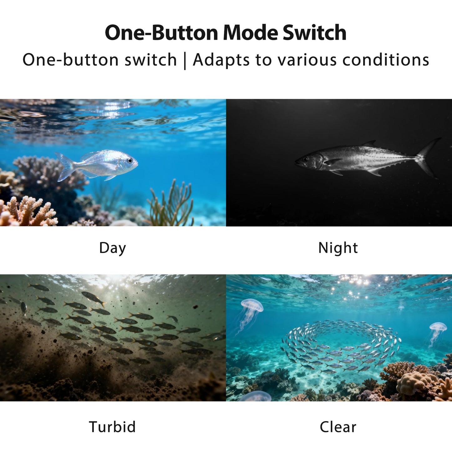 Jiisquilyx Underwater Camera & Fish Finder: 5.5 Inch OLED 1080P Waterproof Ice Fishing Camera with Monitor｜Portable Fish Finders for Ice/Lake Fishing｜Depth Finder for Boat/Kayak & Murky Under Water