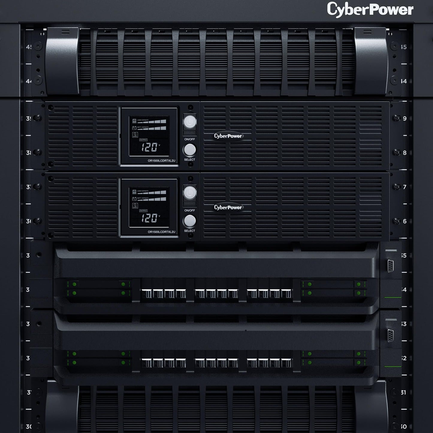 CyberPower OR1500LCDRTXL2U Smart App LCD UPS Battery Backup and Surge Protector, 1500VA/1125W, 8 Outlets, AVR, 2U Rack/Tower, UL Certified
