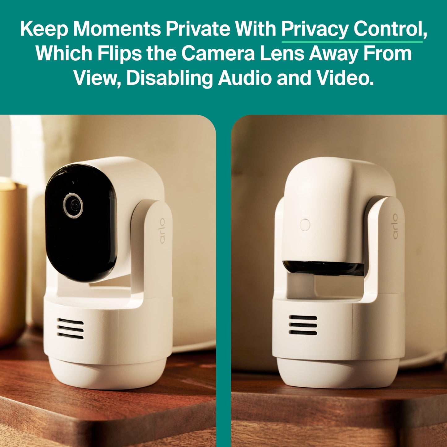 Arlo Essential Indoor Pan Tilt Security Camera 2K (2025 Release) + 6 Months of Secure Plus Plan - Wired Plug-in Power, Person Recognition, Animal Detection, Auto Motion Tracking, 1 Cam, Black