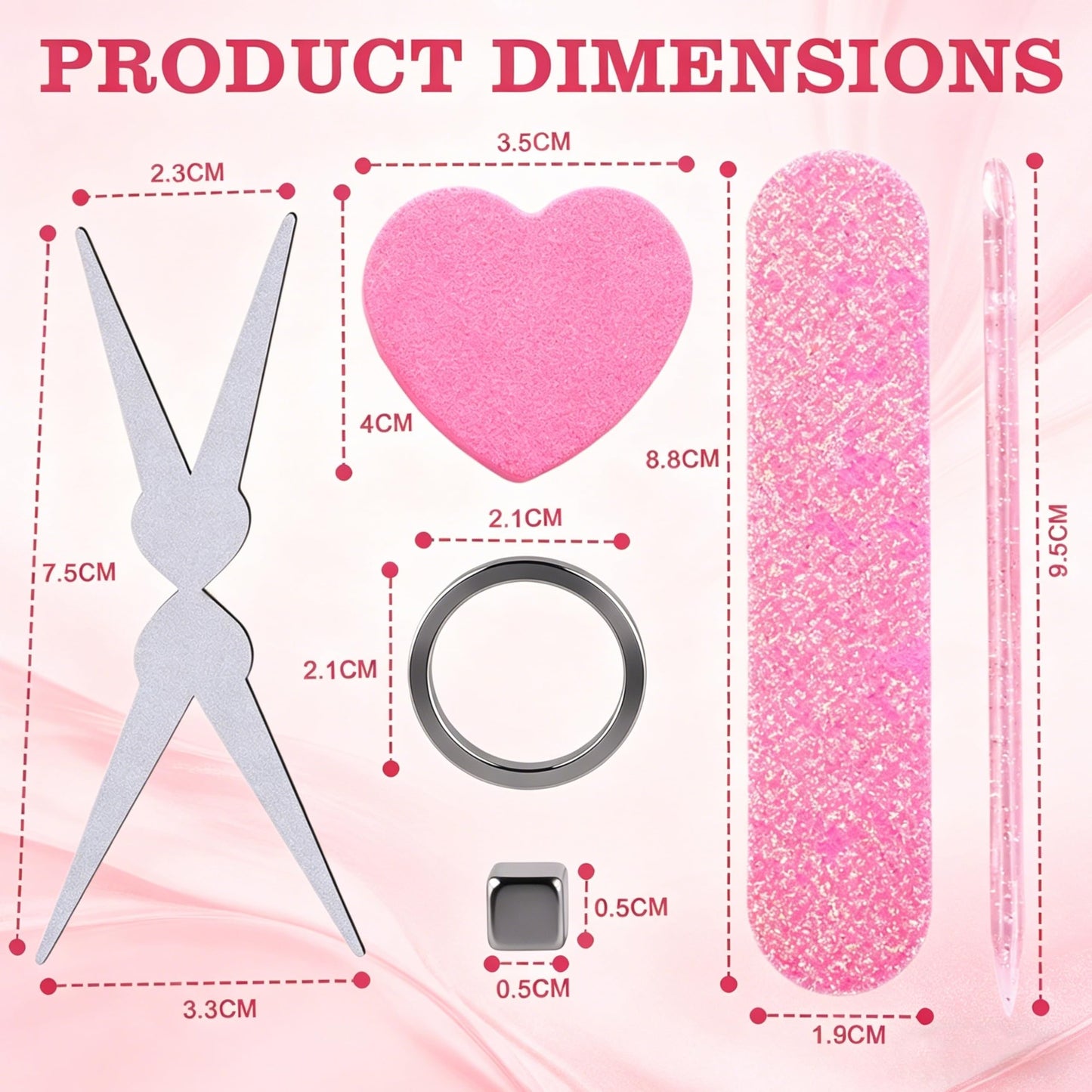 Ring-Shaped Cat Eye Nail Magnet Tool, Hollow Circular Wide Beam & French Y Shape Nail Magnet Set, Portable Nail Art Magnetic Stick for Home DIY, Nail Beginners and Salon Use (2 Set)
