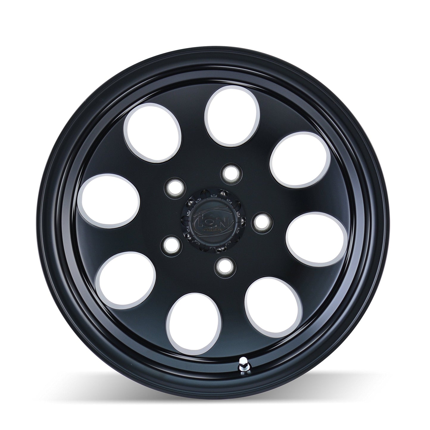 Ion Alloy Style 171 Matte Black Wheel with Machined Lip (15 x 10. inches /5 x 114 mm, -38 mm Offset)