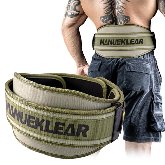 Weight Lifting Belt, Lifting Belts for Women Men,MANUEKLEAR Weightlifting Belt Quick Locking Back Support for Bodybuilding, Fitness, Powerlifting, Cross Training, Squats, Workout, Exercise (Olive Drab, M（32-37inches）)