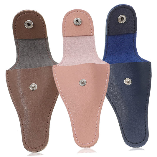 Nail Scissor Pouch with Buckle Closure Lightweight Portable Protective Cover for Cuticle Scissors Grooming Shears 4.33 X 2.75 X 0.98 Inches 3-Pack