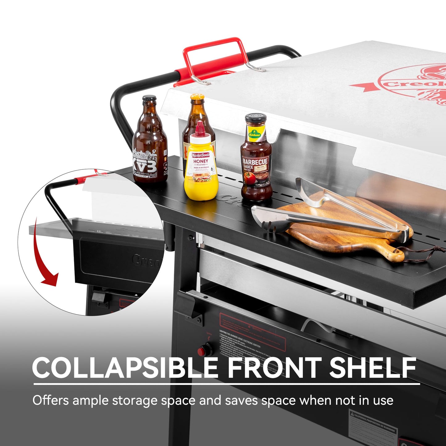 Creole Feast CFB2001 150 QT Crawfish Boiler, Outdoor Double Sack Propane Gas Crawfish Cooker with Foldable Cylinder Mounting Bracket and Stirring Paddle for Seafood & Crawfish Season, Black