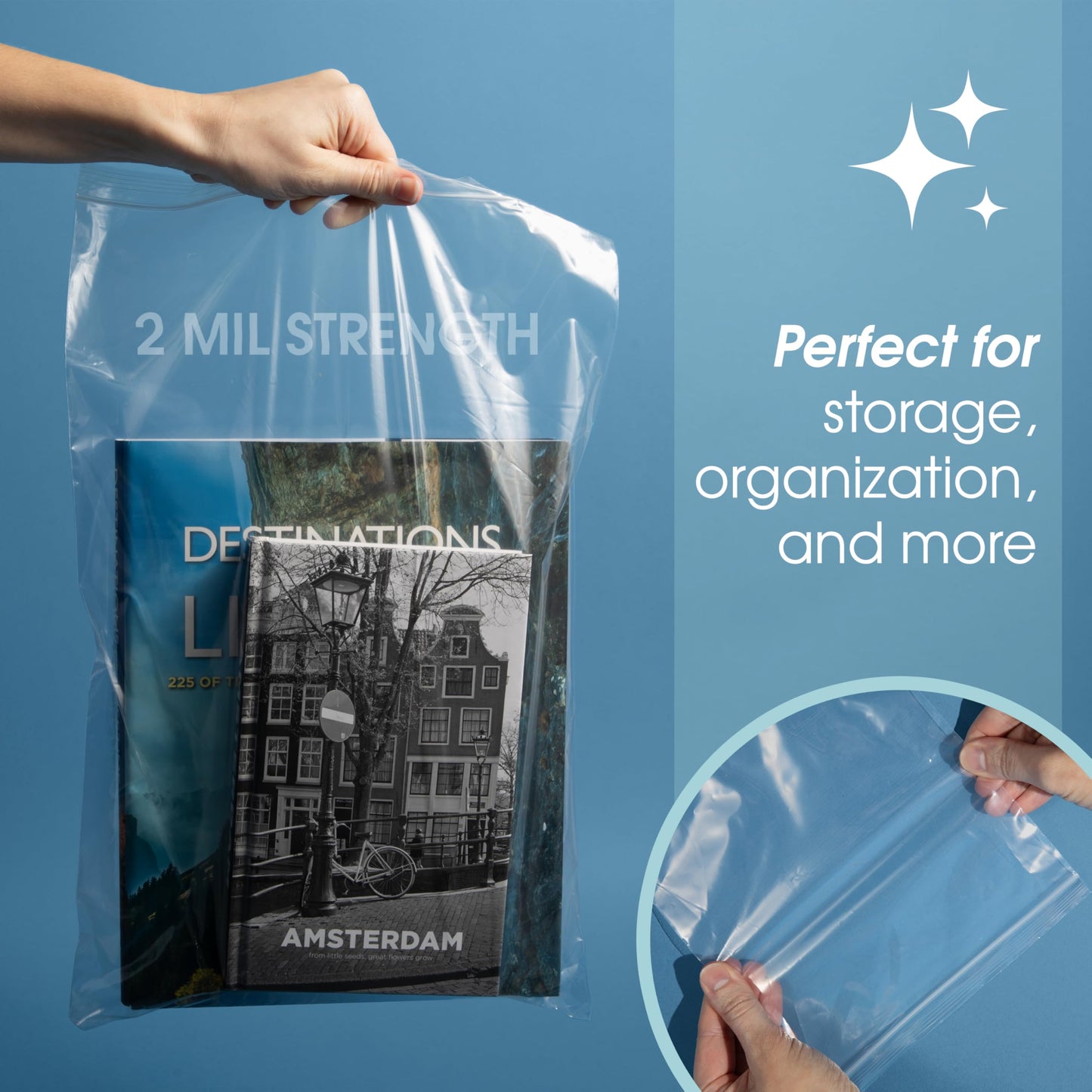 Spartan Industrial - 6” X 9” (1000 Count) 2 Mil Clear Reclosable Zip Plastic Poly Bags with Resealable Lock Seal Zipper
