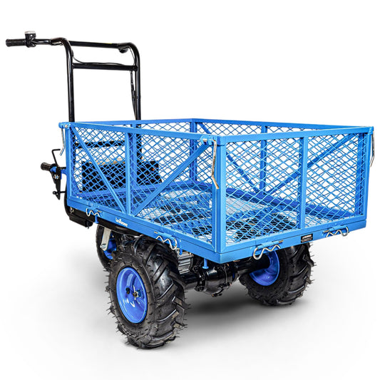 Landworks AGM Electric Utility Cart - 500W Lead-Acid Battery-Powered Power Wagon, 500 lbs Load Capacity & 1000 lbs Towing, Heavy-Duty Motorized for Garage, Warehouse, and Outdoor Use