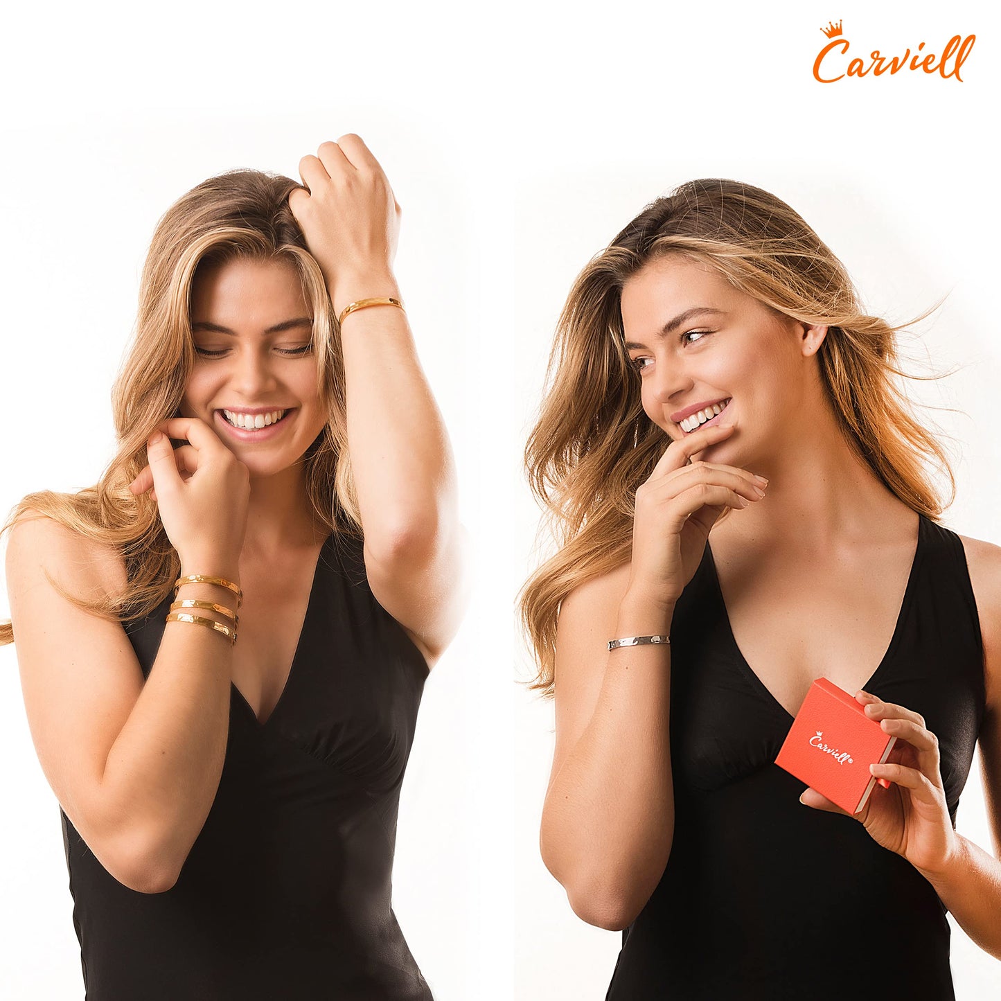 Carviell Hammered Bracelet, Stress Relief Gift for Young Adults Women, Positive Vibes Bangle, Silver Cuff, Engraved, Gift for Daughter, Niece, Granddaughter, Do what makes your soul happy