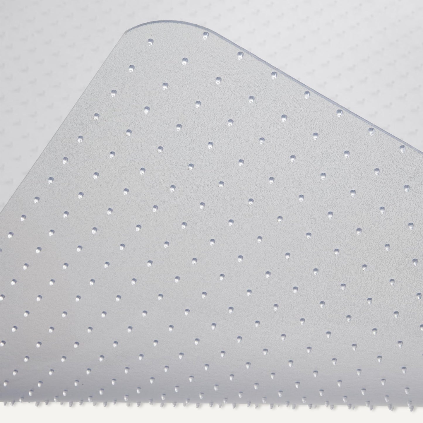 Amazon Basics Office Chair Mat for Low Pile Carpeted Floors, Clear Plastic with Studded Grips, 46" x 60", for Home or Office